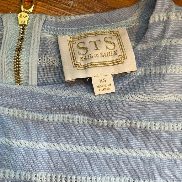 STS Sail to Sable blue long sleeve summer dress size XS - Picture 4 of 5